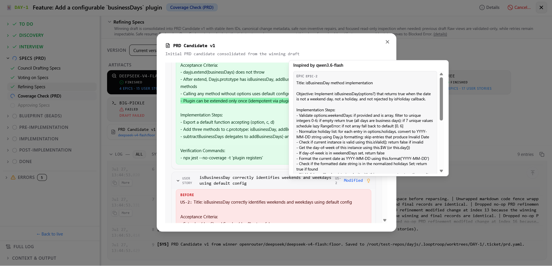 Refined PRD example