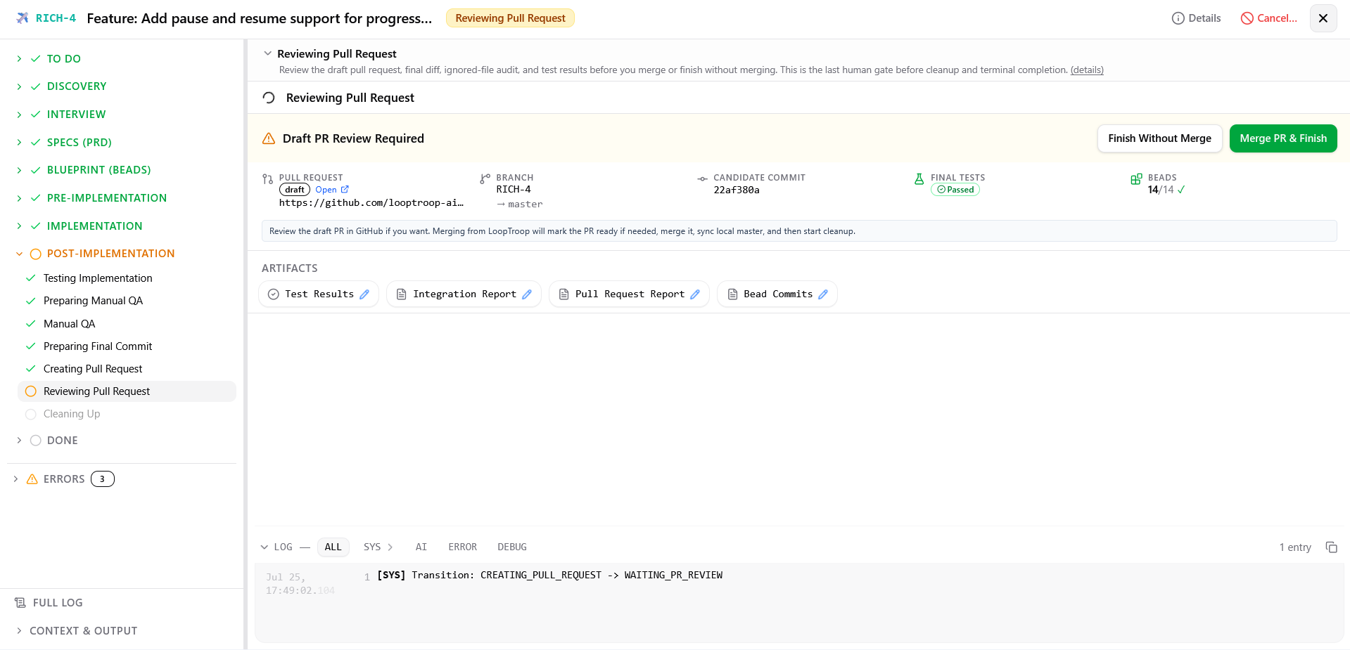 Reviewing Pull Request